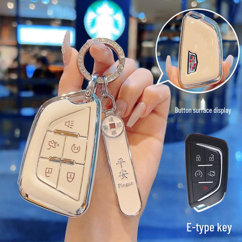 Чехол для ключей Cadillac для XT4, XT5, CT5, CT6, CT4, ATSL и GT4 - Разработан для женщин