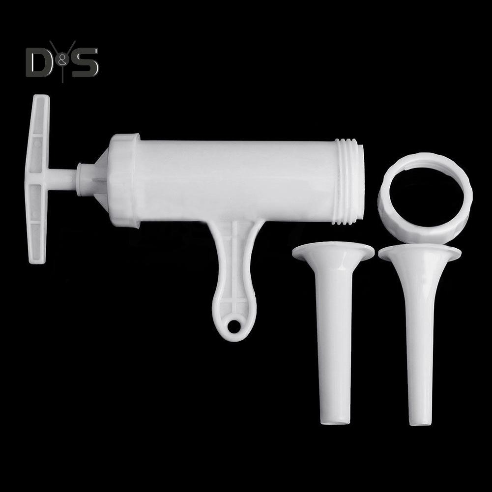 Decorations Home Kitchen Manual Meat Sausage Filler Stuffer Funnel Salami Maker Machine