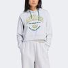 adidas Свободная толстовка с длинным рукавом Originals Vrct, женская толстовка с вышитым логотипом, серая IT9846
