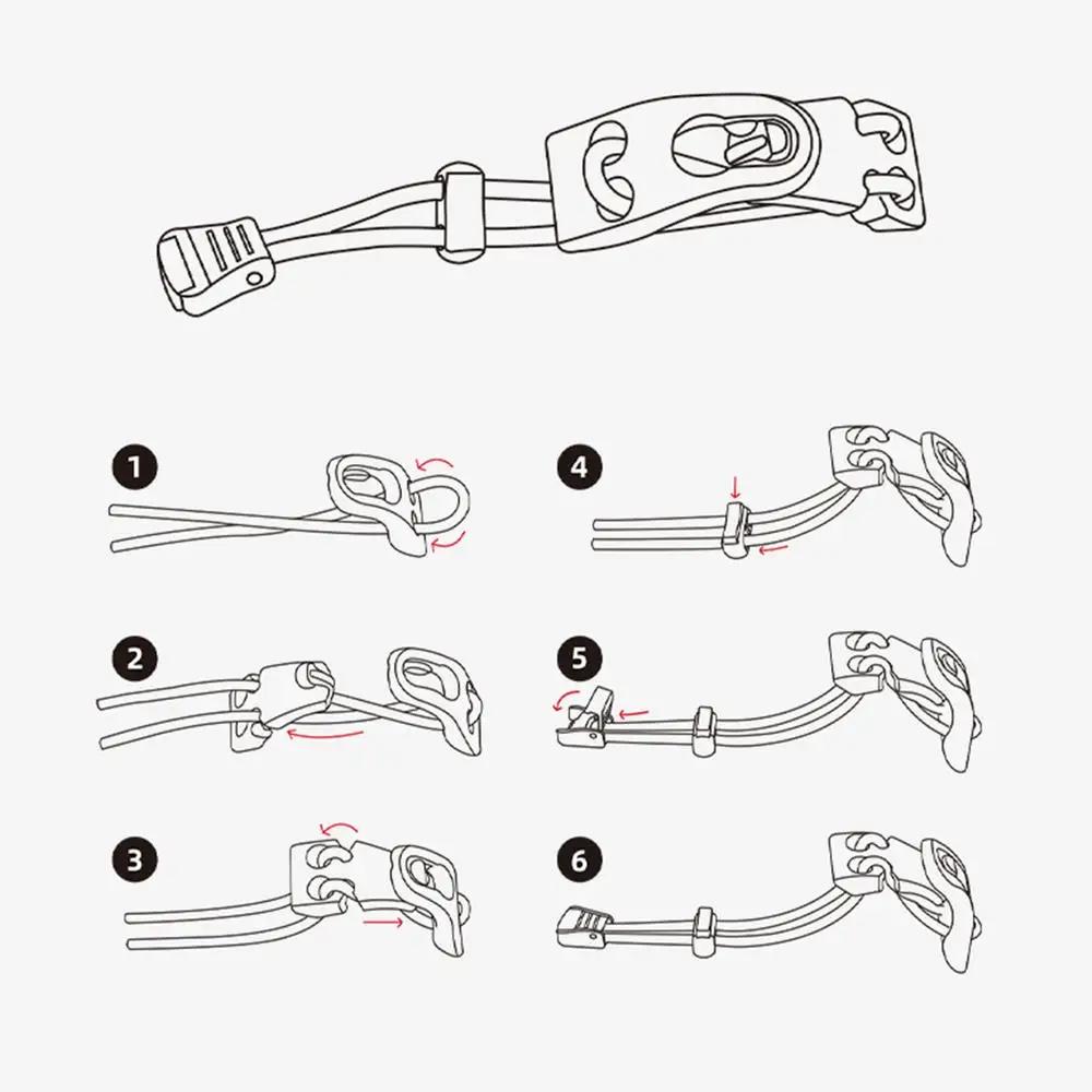 Пряжка для расширения уличного рюкзака, пряжка для расширения альпинистской сумки, крепление для рюкзака, толстый эластичный шнур-зажим, регулируемый для походов