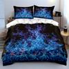 Blue and purple flames. Bedding sets Duvet cover sets Duvet covers Pillowcases(1 * Duvet Cover 2 * Pillowcases, without duvet insert)