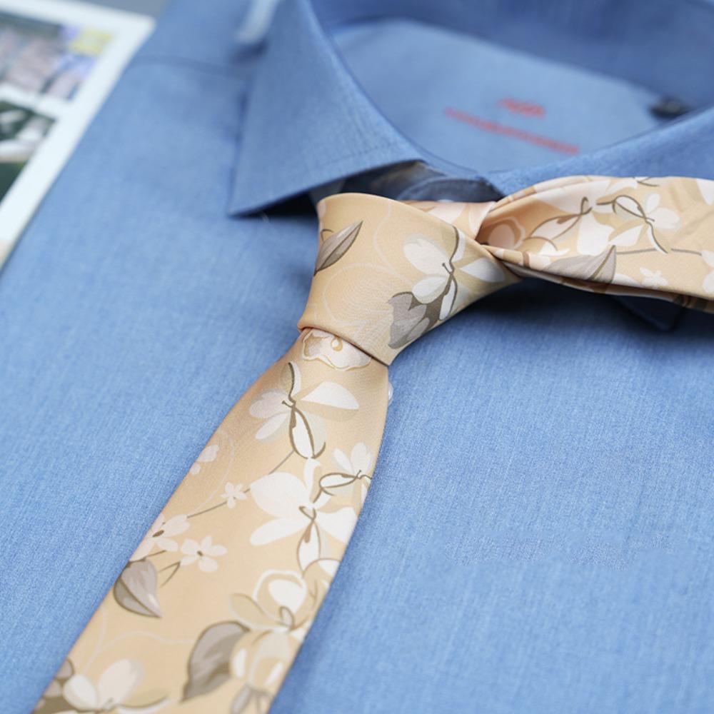 Ascots Floral Neck Ties Jacquard Oil Painting Tie Artistic Wedding Necktie Gentleman  Male