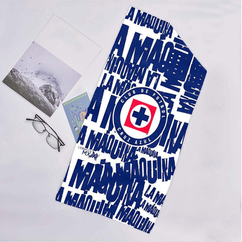 Cruz Azul Fashion Beach Towel: Ideal for Summer Adventures Soft, absorbent and quick drying suitable for swimming and bathing