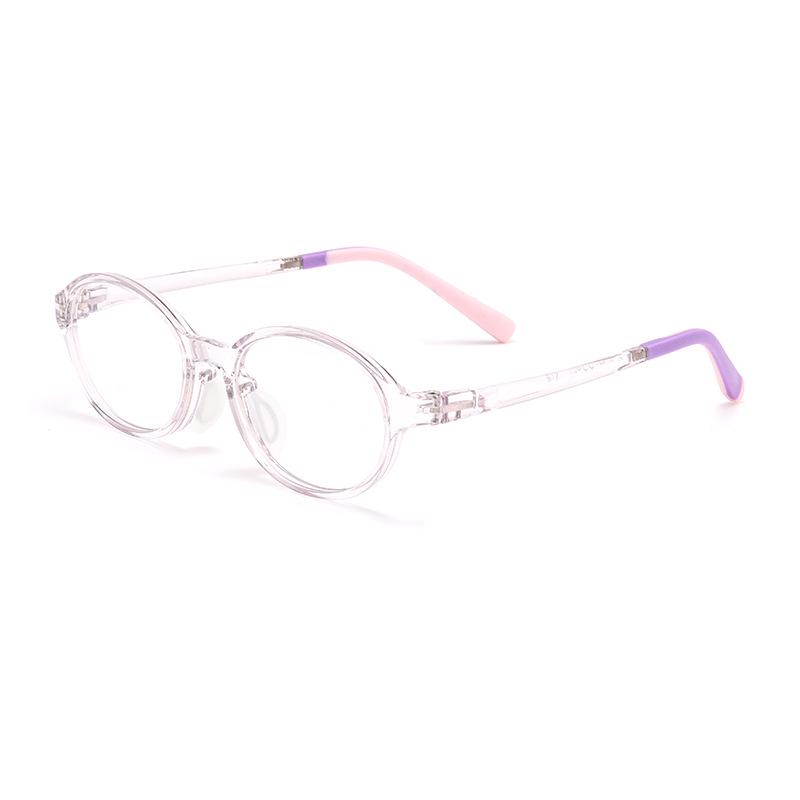 Детская ультралегкая прозрачная оправа для очков с мягкими носоупорами для мальчиков и девочек (Модель 89213ET)
