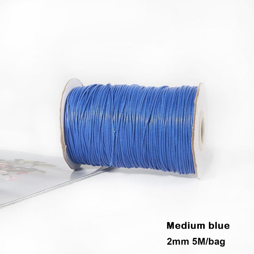 Разноцветные вощеные хлопковые шнуры для макраме, ювелирные бусины, изготовление ювелирных изделий своими руками