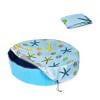 Round Dog Pool Cover - -, Foldable Flocking Protector for Small Pet Paddling Pool