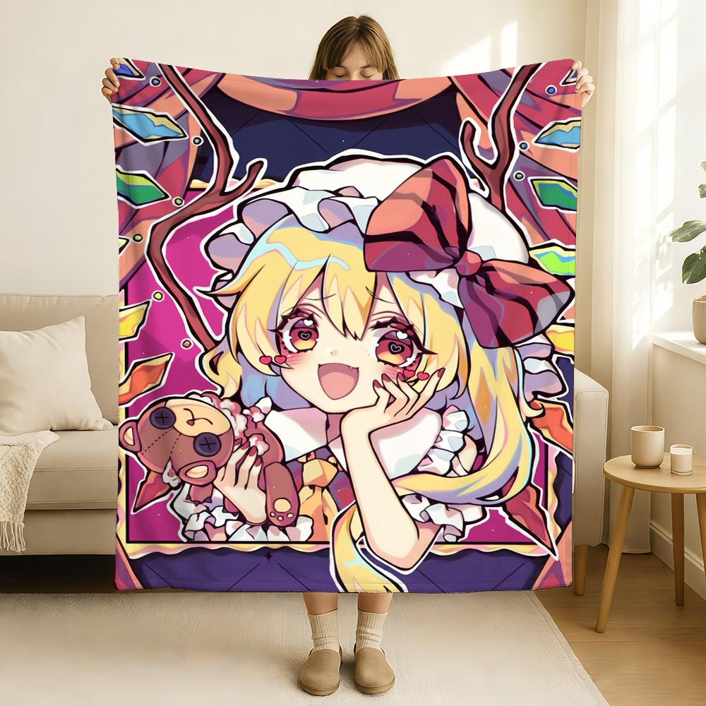 T-Touhou P-Project Koishi Komeiji Flandre Scarlet Reimu Hakurei Blanket Soft and Skin Friendly For Couch All Seasons Comforter