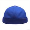 Vintage Men's Summer Cotton Brimless Skullies Cap Street Portable Docker Hats Multipurpose Beanie Hat Hip Hop Hats Japanese INS