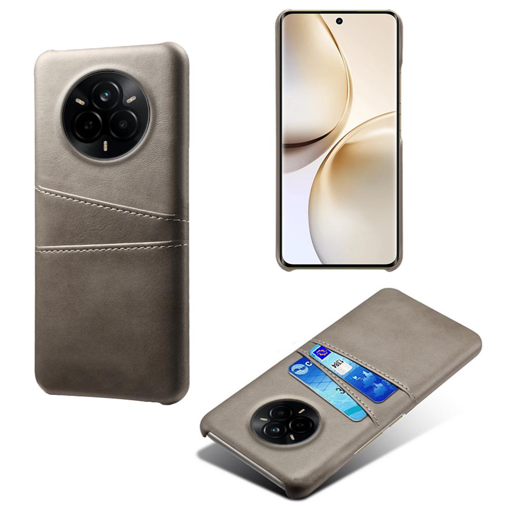 Чехол для Realme 14 Pro 5G с двумя слотами для карт, из ПУ-кожи + Жесткий ПК, Защитная крышка для телефона