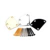 Electric Guitar Neck Plate with Screws 4 Holes Guitar Neck Joint Board Replacement Neckplate Electric Guitar Bass Parts