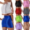 Women Stretchy High Waist Sheer Tight Pencil Skirts Transparent Mini Skirts Package Hip Skirt