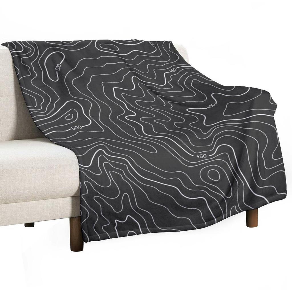 Topography Throw Blanket warm winter Fashion Sofas Stuffeds Warm Blankets