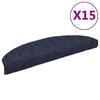 VidaXL Self-adhesive Stair Treads 15 Pieces 65 X 21 X 4 Cm Blue Semicircular Large 132701