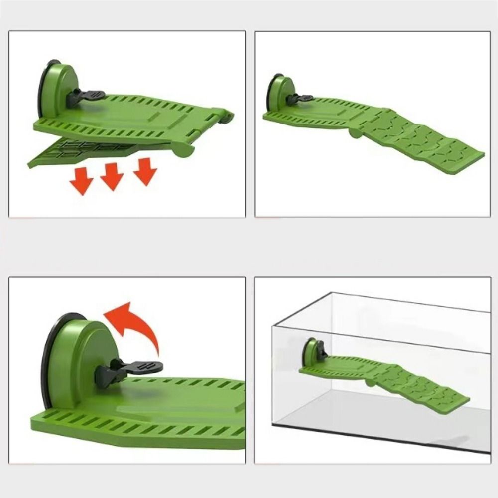 Folding Turtle Basking Ramp PVC Turtle Basking Platform Turtle Resting Terrace  For Turtles Frogs
