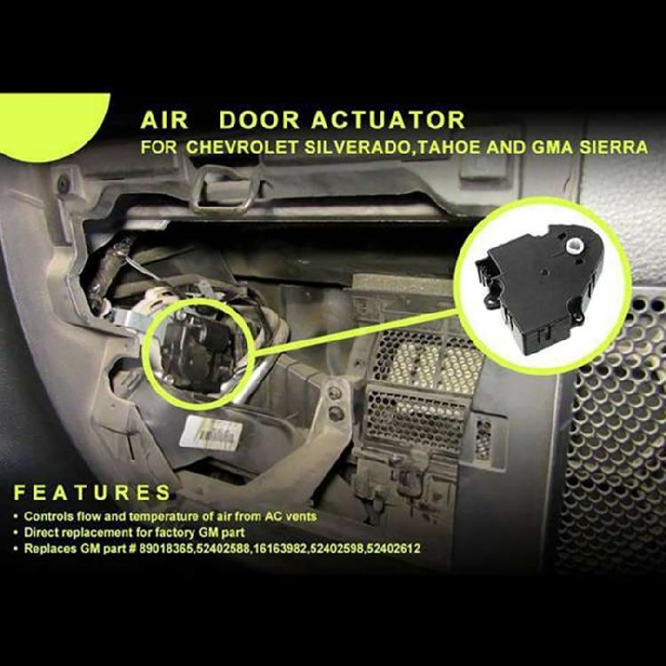 HVAC Heater Blend Door Actuator for 1500 2500 3500 89018365, 604-106, 52402588
