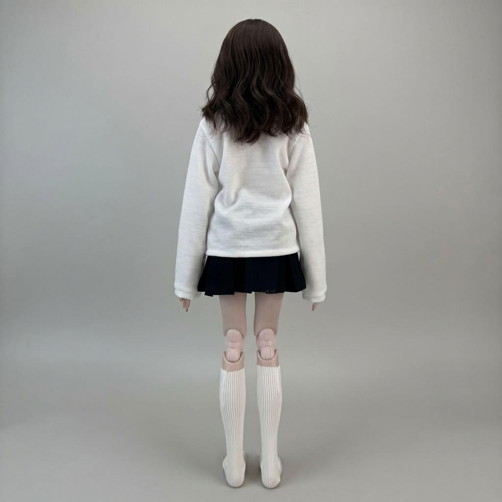 Maidscp 14 Одежда для BJD кукол 40 см V-образный вырез Школьница Плиссированная юбка Набор из 3 предметов