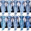 Light Blue Paisley Striped Silk Ties For Men Handkerchief Cufflinks Wedding Accessories Neck Tie Set Gift For Men