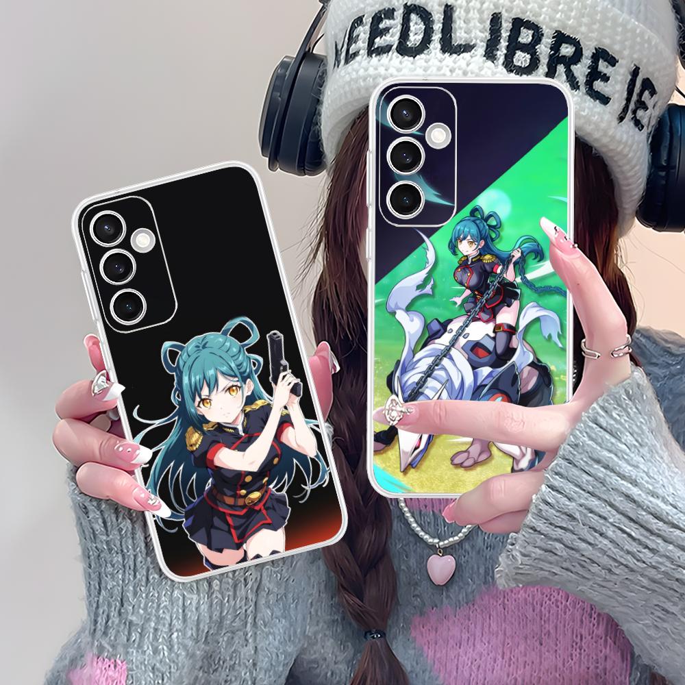 Чехол для телефона Mato seihei no slave Himari для Samsung Galaxy S25 S24 S23 S22 S21Plus FE Ультрапрозрачный Цветной Чехол Красивый Чехол