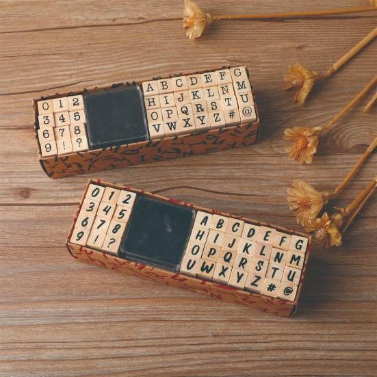 40 шт./компл. элегантный английский узор DIY штамп красивый ручной работы деревянный ремесленный штамп для