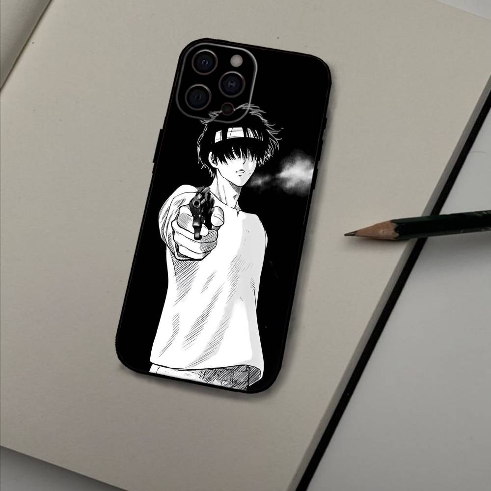 Yuuichi Katagiri Anime Phone Case For iPhone 16,15,14,13,12,17,Pro Max,Plus Silicone Black Case