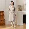 Classic Elegant Double-Breasted Long Wool Coat