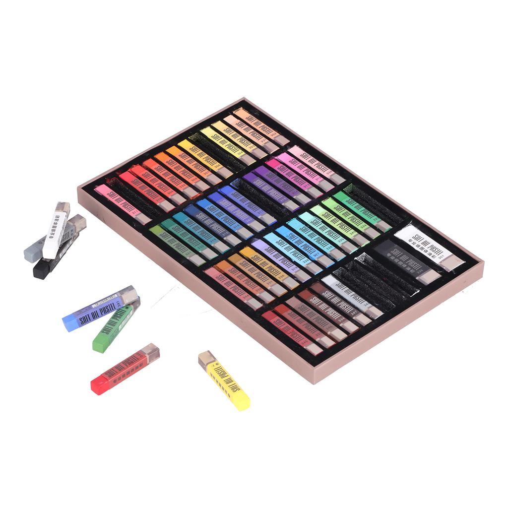 Soft Oil Pastels 48 Colors Professional Drawing Graffiti Art Crayons Sticks Painting Set