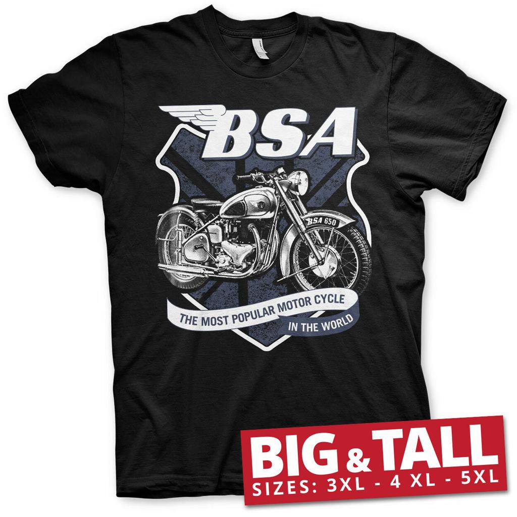 Официальная лицензионная футболка B.S.A.Motorcycles 650 Shield 3XL4XL5XL