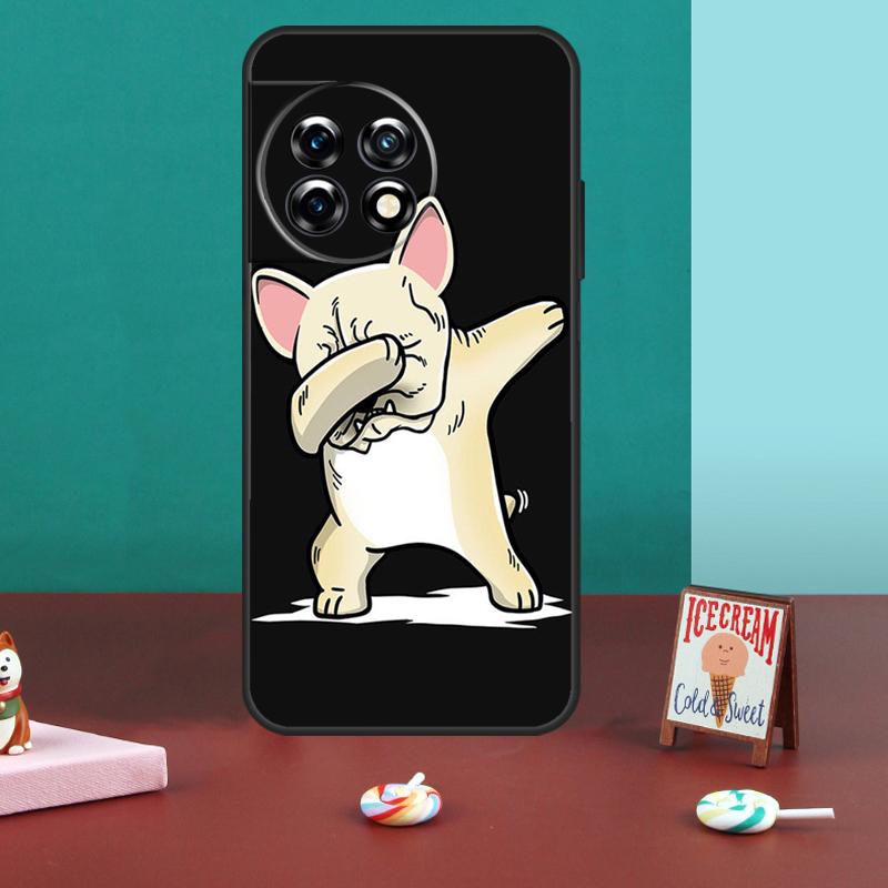 Funny french bulldog Case For OnePlus 13T 10T 8T 10R 12R 13R 15 13 12 11 10 9 Nord 5 CE 2 3 4 Lite N20 N30 Cover