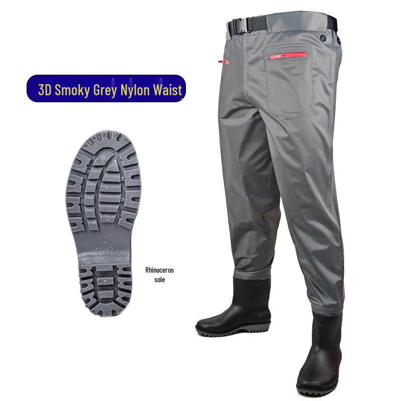 Новый нейлоновый цельный вейдинговый костюм - Полубоди рыболовные дождевые штаны