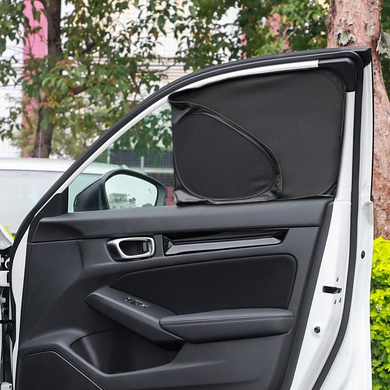 Car Black Windows Privacy Sunshade For HONDA CIVIC 2023-Present Auto Anti-UV Heat Insulation Protect Cover Interior Accessory