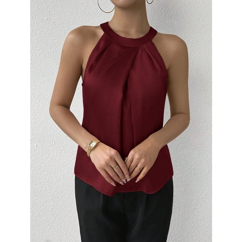 Женская атласная рубашка Haute Couture, летняя блузка