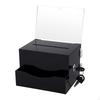 Acrylic Collection Box with Key Lock, Organizer Container, Storage Suggestion, Discreet Function,