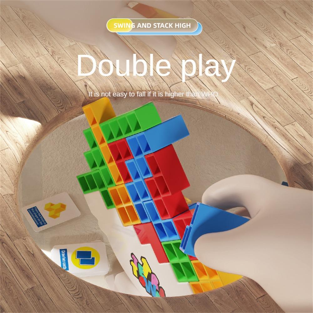 Сбалансированные качели, штабелируемые блоки, строительные блоки, баланс, головоломка, доска, сборка, кирпичи, развивающие игрушки для детей и взрослых