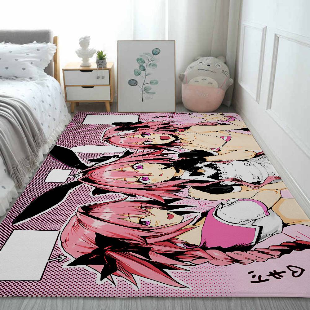 Astolfo Anime Girl Floor Mat Printed Flannel , Suitable For Bathrooms, Kitchens, Entrances, And Other Decorate Home