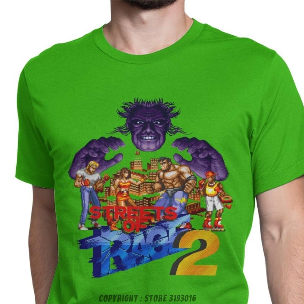 Casual Vintage Streets Of Rage TShirt Pure Cotton 3D Tshirts Retro Axel Golden Axe Blaze Game Camisas Clothing Shirt