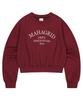 MAHAGRID Худи с вырезом Arch Dept Бордовый(Mg2Effm468A)