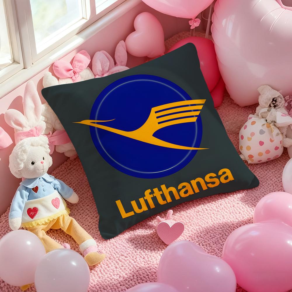 Модная наволочка с принтом L-Lufthansa для подушки-думки, наволочка для подушки на диван в гостиной и декор для спальни