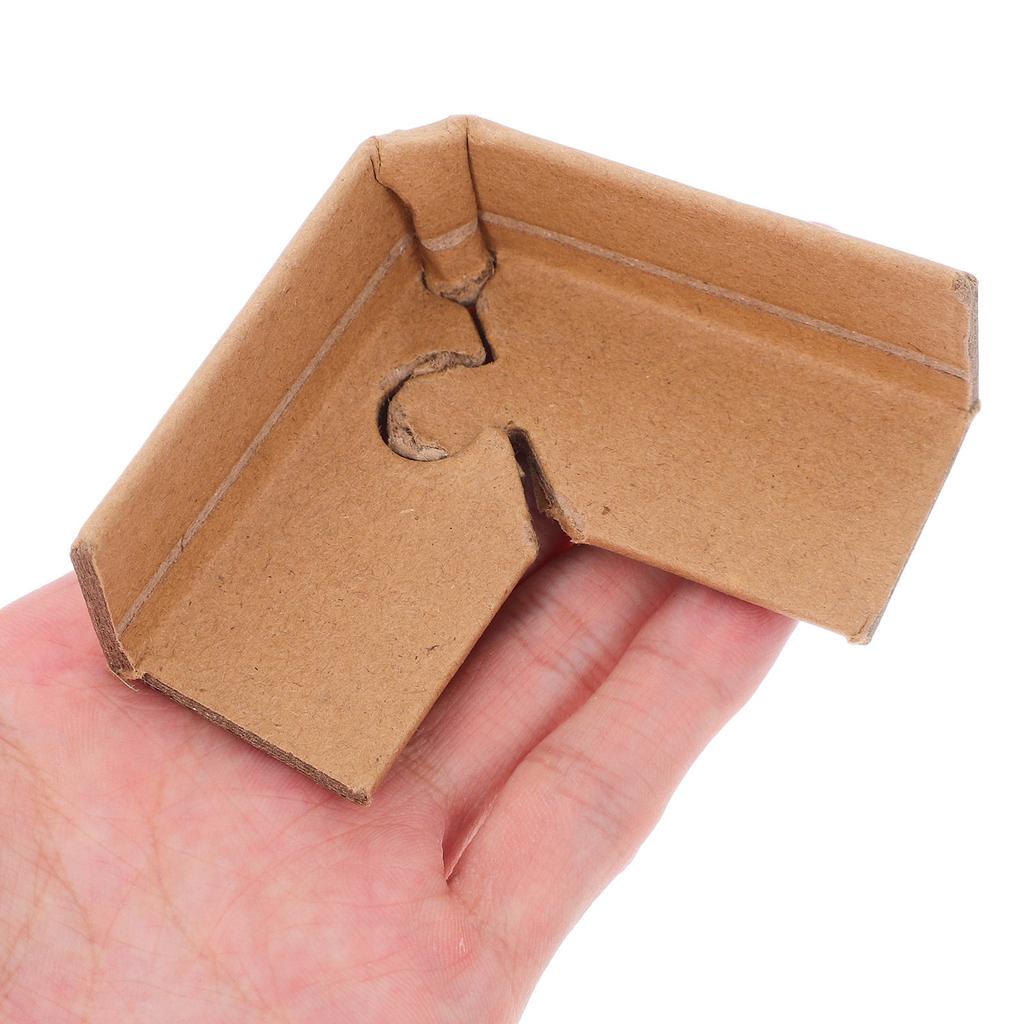20Pcs Lock Buckle Paper Corner Guards Heavy Duty Shipping Box Corner Protectors Carton Edge Protectors Packaging Moving Storage
