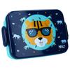 [A3071] - Lunch Box 'Tiger' Blue Orange - 16x13x5 Cm