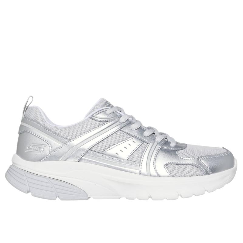 Skechers Bobs Vamos Fashion Удобные Простые Прочные Низкие Беговые Кроссовки Женские Кеды Белые 117770-SIL