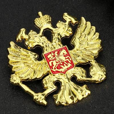 Брошь с изображением орла из сплава, герб России, нагрудные булавки, военный значок, корсаж, ювелирные изделия, броши для женщин и мужчин, аксессуары для одежды