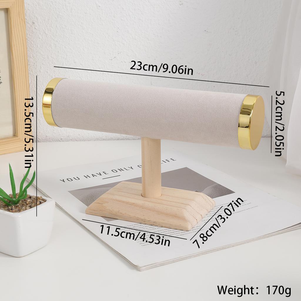 Jewelry Bracelet Display Stand Vertical T Bar Tower Organizer for Hair Band Home Organization Scrunchies Desktop Showcase