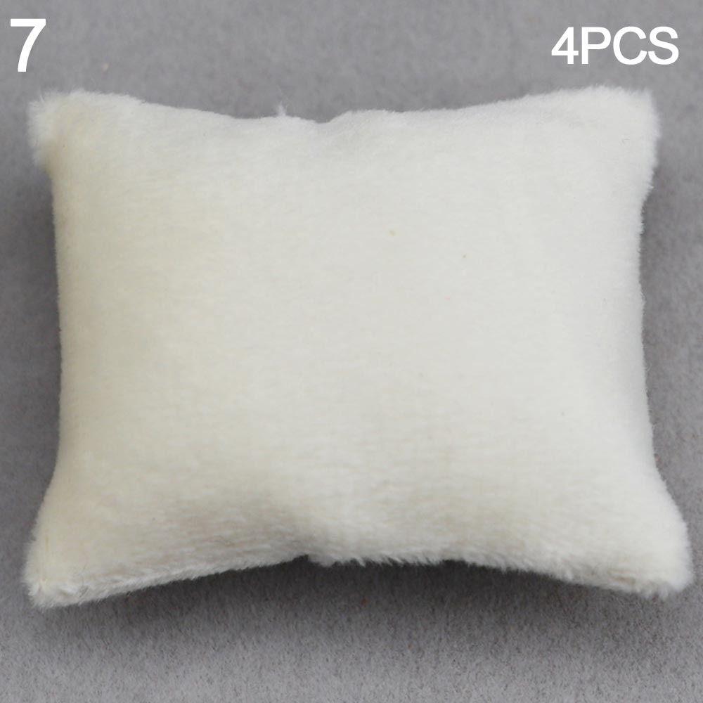 Simulation chair Wooden Table Doll House Decoration Dollhouse Sofa Cushion Table Furniture Toys