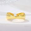 Открытое кольцо Толстый слой Кольцо для пары Женский стиль Легкая роскошь Нишевый дизайн Простое и свежее Кольцо-пряжка для еды