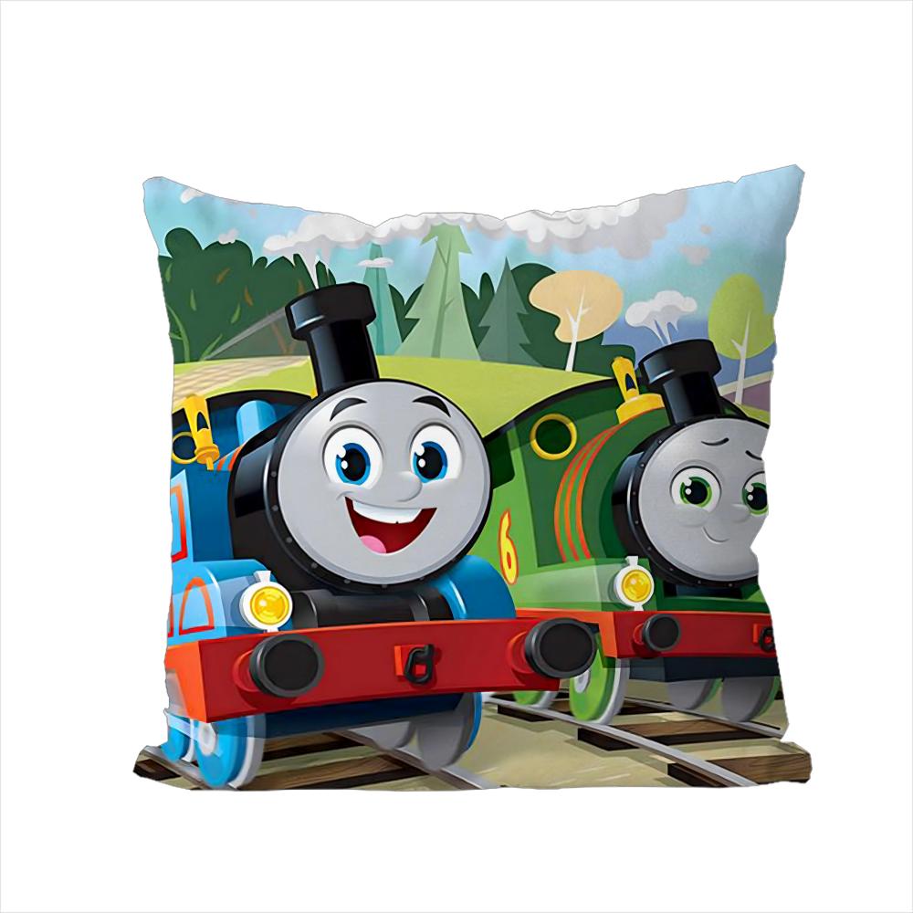 TThomas The Train Pillow Case For Car Sofa Decorative Home Doublesided Print Plush Square Throw Pillow Cushion Cover