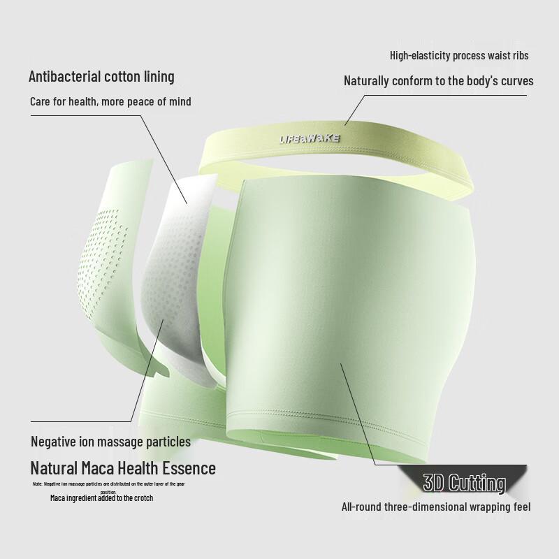 Мужские хлопковые антибактериальные боксеры HLA (3-Pack)