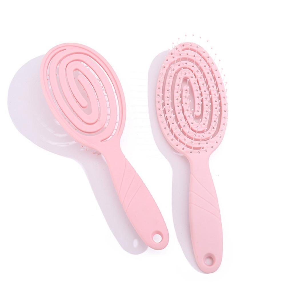 New Detangling Hairbrush Nylon Bristle Hair Scalp Massage Brush Hair Women Q0A3