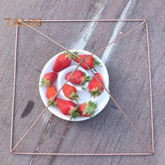 Металлическая проволока Энергетическая Пирамида Украшение Куб Силы 188 МГц Тензор Стиль Пирамида Способствует Здоровью Улучшает Поля Пространство Очищающая Исцеляющая Пирамида