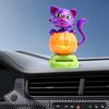 Приборная панель Солнечные танцующие игрушки Солнечный качающийся тыквенный кот Украшения Хэллоуин Автомобильный интерьер Украшение Статуэтка