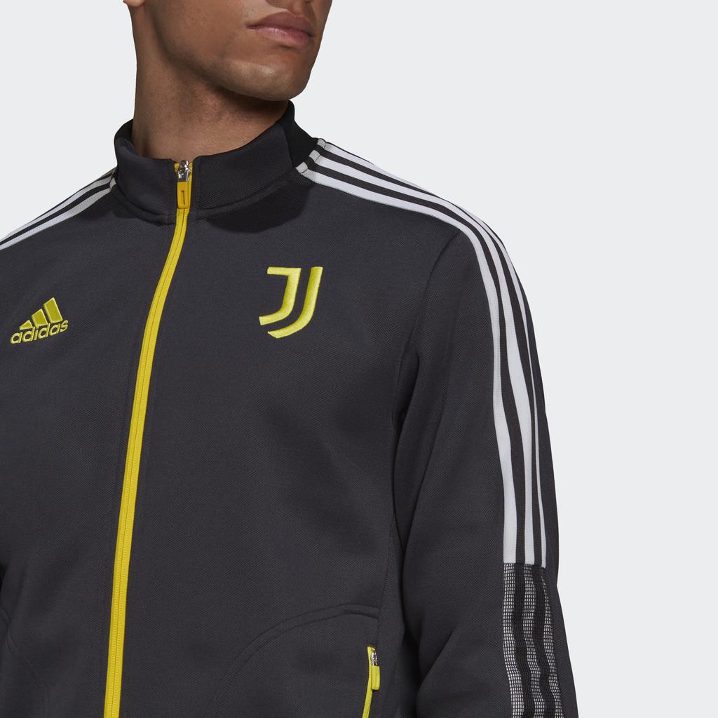 adidas Куртка-бомбер с воротником-стойкой, с эмблемой футбольного клуба «Ювентус», мужская верхняя одежда, черная GR2916